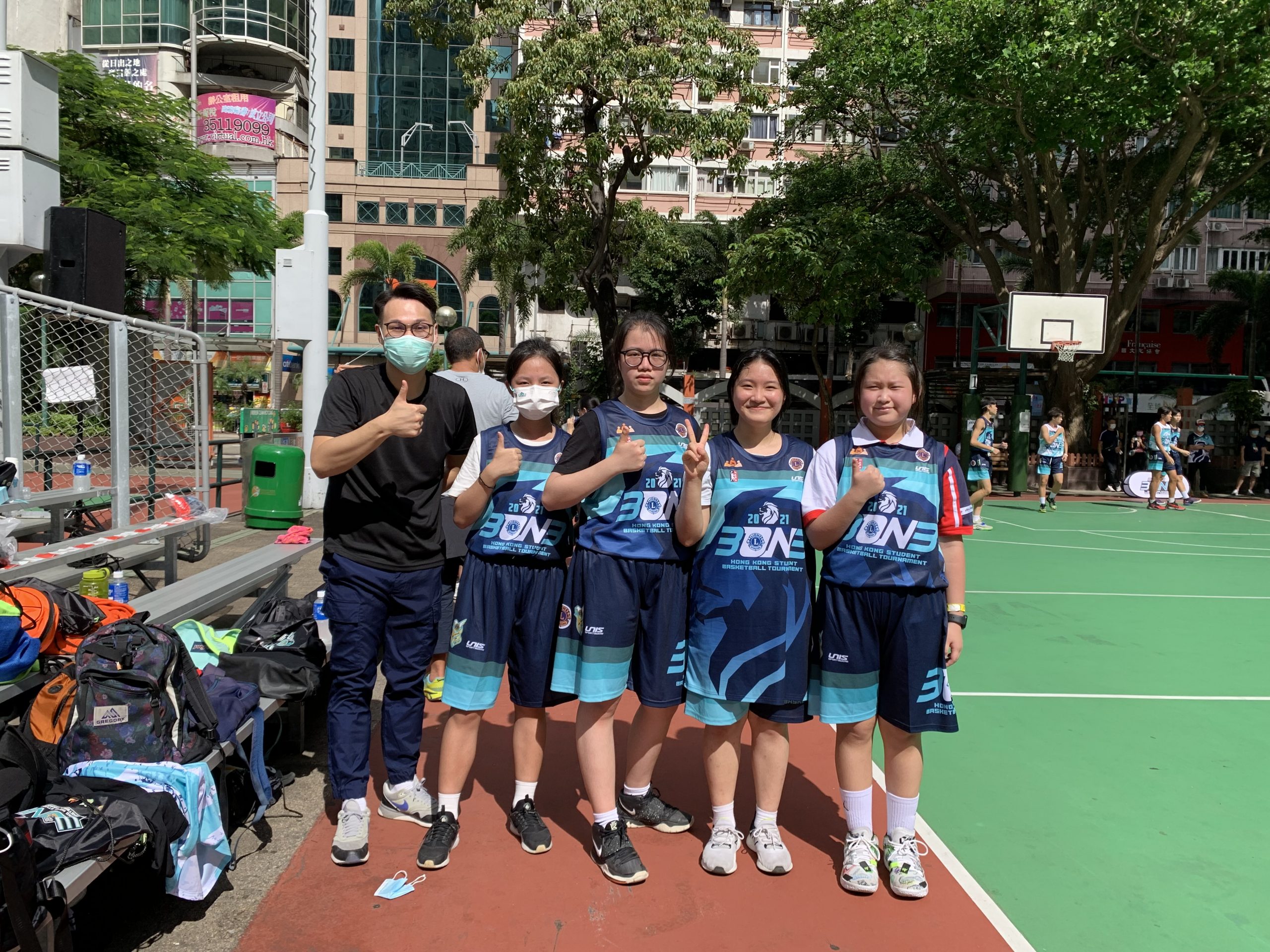 本校女子籃球隊參加「獅子會全港學生三人籃球比賽」